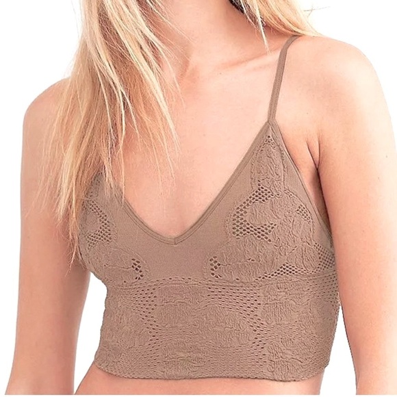NWT  Intimately Free People Candy Seamless Bra. Sand . Sz XS/S - Picture 7 of 8